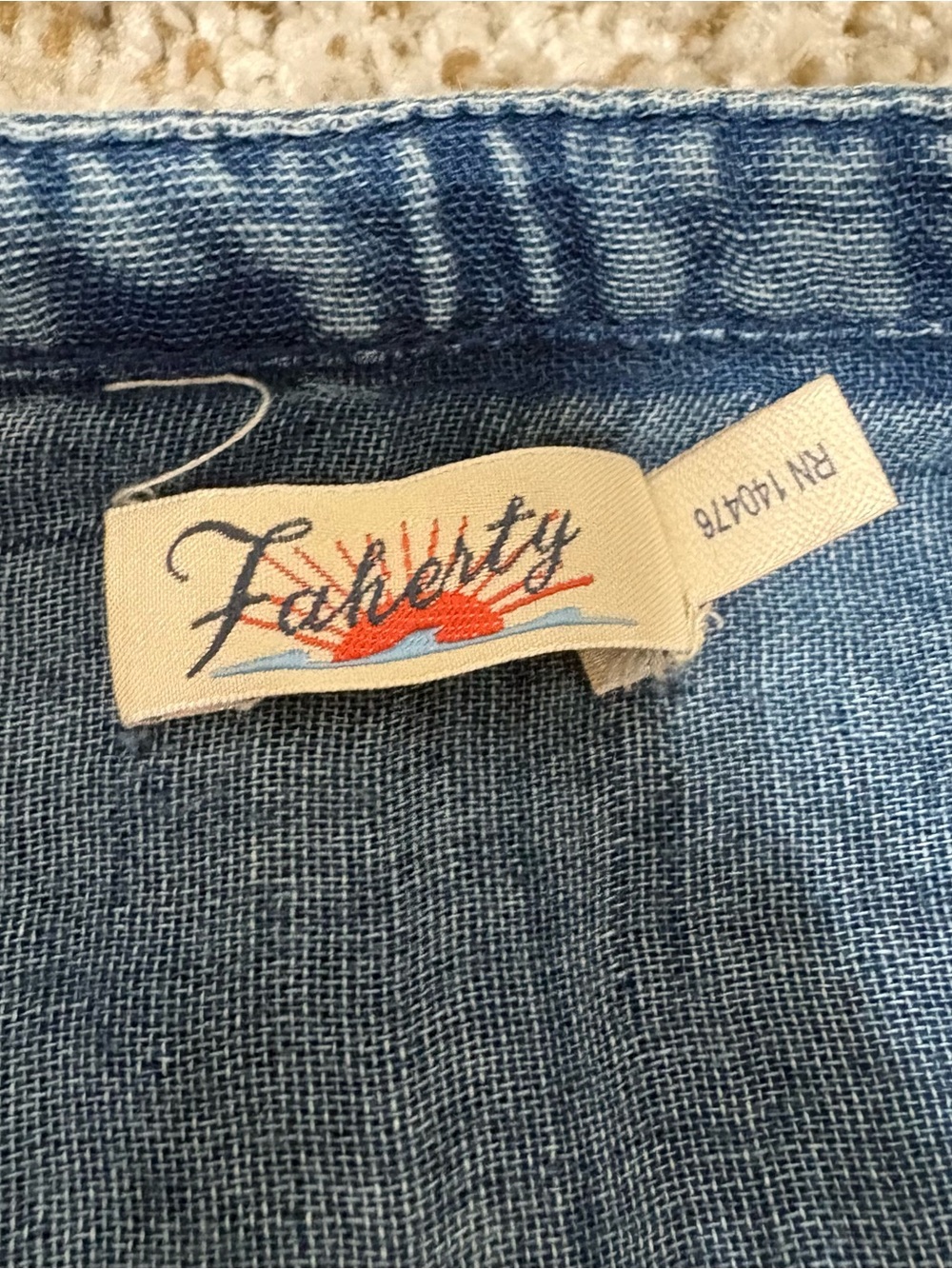 Faherty Button down Mini Dress - Picture 4 of 6